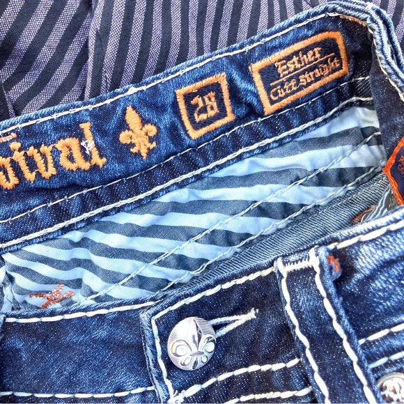 Rock Revival Esther Straight Jeans Sz 28 - Picture 7 of 8